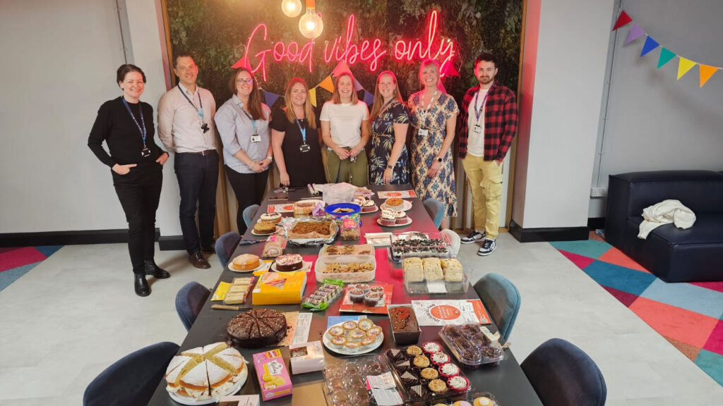 South Staffs Water staff at their bake sale